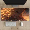 Mouse Pad Popular Cruzada Demoníaca com Trava de Borda de Precisão Grande Pad de Mesa para Anime e Jogos Tamanho Extra Grande Espesso