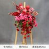 Boda Nueva Boda Auditorio Flecha Maceta Arte Floral Simulación Flor Colgante Camino de Flores Esquina de Flores Rojo Grande Utilería China