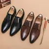 Nuevos Zapatos Casuales de Cuero de Verano 2022 para Jóvenes, Zapatos Versátiles de Punta para Hombre, Zapatos de Moda Tendencia Estilo Británico para Peluqueros