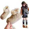 Zapatos para Niña Botas de Nieve 2025 Nuevos de Invierno Zapatos de Algodón Grandes para Niños Botas de Algodón Forradas de Felpa Botas para Bebé Niña Estilo Invierno