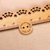 Botones Redondos de 15/20/25 mm con Corazón Grabado Láser de Madera Hechos a Mano para Ropa y Componentes de Joyería DIY