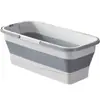 Cubo Rectangular Plano Plegable para Mopa para Uso Doméstico, Cubo para Lavar Mopa, Cubo Exprimidor de Agua, Cubo Individual para Lavado de Autos, Cubeta para Mopa