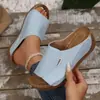 Chanclas de cuña para mujer de talla grande transfronterizas 2025 Verano Nuevas TEMU Explosivas Ligeras Chanclas Sandalias Ropa de exterior para mujer
