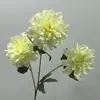 Flores Artificiales para Boda, 3 Flores Grandes de Dalia, Orquídeas Moradas, Crisantemos, Decoración de Arreglo Floral para Pasillo de Salón de Bodas de Hotel, Ramo
