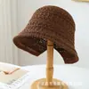 Chapéu Balde Tecido Colorido Sólido com Recortes e Fenda nas Costas, Estilo Coreano e Japonês, para Mulheres, Novo Chapéu Versátil para Proteger do Sol da Primavera/Verão que Faz o Rosto Parecer Menor, Moderno