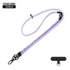 Cordón Transfronterizo para Teléfono Móvil Cruzado 8mm Cordón Tejido para Teléfono Móvil Desmontable Tres en Uno Cordón de Muñeca Cordón Anti-Pérdida