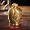 Jarra de Vinho Mini de Latão Dinghao, Peça de Presente Portátil, Ornamento de Cantil de Cobre para Vinho, Artesanato Decorativo para Taça de Vinho, Garrafa de Vinho Pequena de Cobre