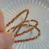 Nuevo Estilo Celebridad de Internet Transmisión en Vivo Mismo Estilo Pulsera de Cristal Arena Natural para Mujer ins Nicho Simple Elegante Pulsera para Novia