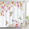 Cortina de chuveiro para banheiro de pássaro tropical decoração de folha de tucano cortina de chuveiro de verão Amazon AliExpress tume uma geração de cabelo