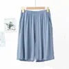 Pantalones Finos de Modal para Mujer Verano Sueltos Talla Grande Cómodos Pantalones de Pijama Cintura Alta Casual para el Hogar y Deportes