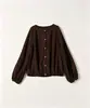 Camisa fina de estilo japonés para el verano 2026, de manga larga, cuello redondo, para superponer, ultrafemenina, corte holgado, en stock