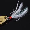 Isca Metalica Qianlang Sanguessuga Lantejoula 10/15/20g Boca Aberta Giratória Especial para Matar Robalo Isca Artificial Pesca Boca Aberta
