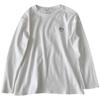 Playera de Manga Larga Cálida de Terciopelo de Doble Cara para Mujer Bordada Cuello Redondo Estilo Coreano Combinable Holgada que Afina la Figura Ins Gruesa Estilosa Camiseta Interior