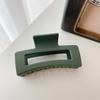 Pinza para el cabello de nuevo estilo retro esmerilada pinza para el cabello color caramelo pinza para el cabello agarre para el cabello clip trasero baño recogido para el cabello combina con todo