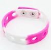 Pulsera de silicona para niños, correa de muñeca de dibujos animados, pulsera deportiva, color ajustable, montaje, hebilla de zapato, longitud 18 cm