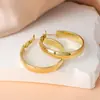 Brincos de Argola Grandes Dourados Femininos 2026 Novo Estilo Item Quente Nicho Luxo de Alto Padrão Leves Argolas de Orelha Brincos de Argola Lisos