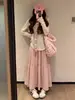 Falda de pastel blanca para mujer, nuevo estilo de verano, falda midi de cintura alta en línea A, falda de paraguas, adelgazante para figuras petite, falda de ballet de media longitud