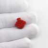 Una variedad de cuentas de nube de cinabrio de arena roja, joyería de estilo étnico para hacer tú mismo, pulsera, collar, llavero, accesorios de nube de cinabrio auspiciosos