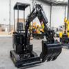 Mini escavadeira de esteira HT12 exportação spot motor Kubota máquina de gancho pequeno agrícola mini escavadeira pequena
