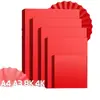 Papel Chinês Vermelho A4 Artesanal Cartolina Dura 4K Papel Vermelho Grande para Pintura A3 Grande Papel para Dobradura Dupla Face Cartolina para Recorte