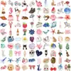 100 Pegatinas de Diario de Acuarela DIY Guitarra Cuaderno Maleta Pegatinas Impermeables DIY Venta al por mayor Transfronteriza
