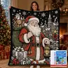 Manta Graffiti do Papai Noel Manta de Flanela 2026 Novo Modelo Adequada para Todas as Estações Sesta no Escritório Colorível