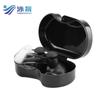 Tapones de oídos en espiral de silicona para natación, impermeables, anti-asfixia, con clip nasal suave, en caja, disponibles en stock, tapones de oídos en espiral imprimibles.