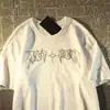 Camiseta de Manga Corta con Estampado de Luna y Estrella para Mujer, Marca Moderna Americana, Nuevo Verano 2026, Top Hiphop de Calle Europeo y Americano