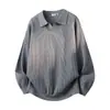 Camisa polo, suéter de punto de manga larga, para hombre, con cuello, cuello en V de gaviota, estilo old money, business casual, otoño/invierno, venta al por mayor desde una fábrica para ventas transfronterizas