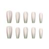 Cuarzo Rosa Primavera Ojo de Gato Textura de Alta Gama Estilo Femenino Estilo Hermana Real Uñas Blancas Hermosas Estilo Corto 30-t Uñas Portables