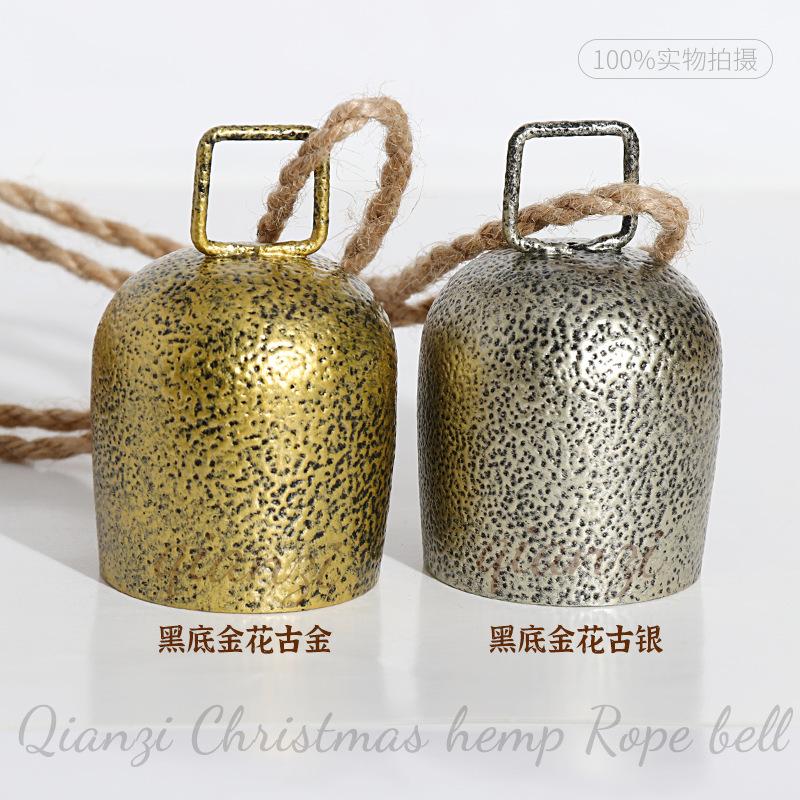 黑底青铜麻绳铃铛24