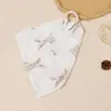 Toalha Quadrada de Algodão Puro para Recém-Nascido Europeia e Americana Transfronteiriça, Toalha de Rosto de Gaze Dupla com Urso Único, Manta Macia de Bebê de Quatro Camadas