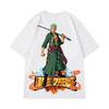 Envío Transfronterizo Estilo Hong Kong Hombro Caído Cuello Redondo Manga Corta Camiseta Hombre Estilo Coreano Casual Holgada Dibujos Animados Anime