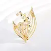 Nuevo Broche Elegante de Lirio del Valle de Gama Alta Diseño de Nicho Circonio Microincrustado Accesorios para Ropa de Fiesta Moda y Exquisito Ropa