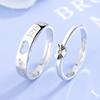 Anillo de amor de plata esterlina S925 con forma de corazón, regalo de Tanabata para pareja eterna, exquisita joyería coreana para niña.