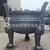 Grande Incensário de Altar de Templo Externo com Seis Colunas de Dragão para Oferendas Externas e Queima de Papel
