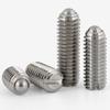Tornillo de acero inoxidable 304 con ranuras para cuentas onduladas, tornillo de posicionamiento para canicas, tornillo de apriete M3M4M5-M16