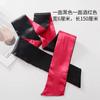 Ropa interior sexy de seda pura, coqueteo sexy, venda de doble cara, cinta para cubrir los ojos, accesorios a prueba de luz para atar las manos
