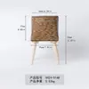 Estilo Nórdico Mimbre Sintético Creativo Soporte para Macetas Cesta de Flores de Paja Sala de Estar Balcón Soporte de Piso para Flores Adornos de Escritorio