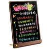 Quadro Negro Pequeno Placa de Preço para Barracas, Menu Criativo Escrito à Mão Lista de Preços, Cartão de Mesa Vertical Apagável para Feira Noturna