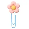 Clips de Papel con Flores Estilo Ins Marcadores de Página de PVC Dibujos Animados de Anime Nuevos Lindos Papelería de Oficina Clips de Papel Venta al por Mayor Transfronteriza
