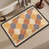 Alfombrilla de Baño de Barro Diatómico Estilo Retro para Puerta de Baño del Hogar Alfombrilla de Suelo para Baño Absorbente de Agua, Secado Rápido, Resistente a Manchas y Antideslizante Alfombrilla Venta al por Mayor