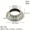 Suporte de Flange de Aço Inoxidável 304 Espessado Estampado Cabeça Redonda Haste de Pendurar Guarda-Roupa Cortina de Chuveiro Tubo Redondo Suporte Integrado Fixo 201