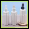 Frasco Quadrado Branco Spray 100ml Beleza Maquiagem Frasco Spray Pequeno Frasco de Álcool 100ml Frasco Spray Tônico Frasco Spray para Líquido