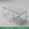 Mesa Plegable para Montaje de Puesto Exterior, Uso Comercial, Mesa de Comedor Rectangular Portátil, Mesa Plegable para Decoración y Ceremonias de Inauguración