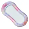 Cama Flutuante de Malha com Encosto Inflável Transfronteiriça Cadeira de Lounge Aquática Lantejoula Dobrável para Adultos ao Ar Livre Cama Flutuante de Natação Venda por Atacado