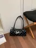 Bolso de Hombro de Moda con Lunares 2026 para Mujer, Bolso de Hombro de Nicho Tendencia, Bolso Boston de Estilo Coreano para Viajes