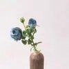 Atmosfera 3 Cabeças Aisha Rosa Flor Artificial Flor de Seda Flor Falsa Plantas Verdes Loja Decoração Casa Flor de Rosa Artificial