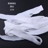 Bainha dobrada pela metade para baixo, bainha de punho de jaqueta, faixa elástica de rolo de 2 cm, vinco, cinto elástico de nylon