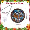 TYU549-568 Colgante Navidad Yeti Acrílico Cadena de Hierro Colgante Vacaciones Ventana Porche Adorno Decorativo